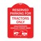 Signmission Parking Lot Reserved Parking for Tractors Only Unauthorized Vehicles Towed Away, A-DES-RW-1824-23416 A-DES-RW-1824-23416 - alternate 1